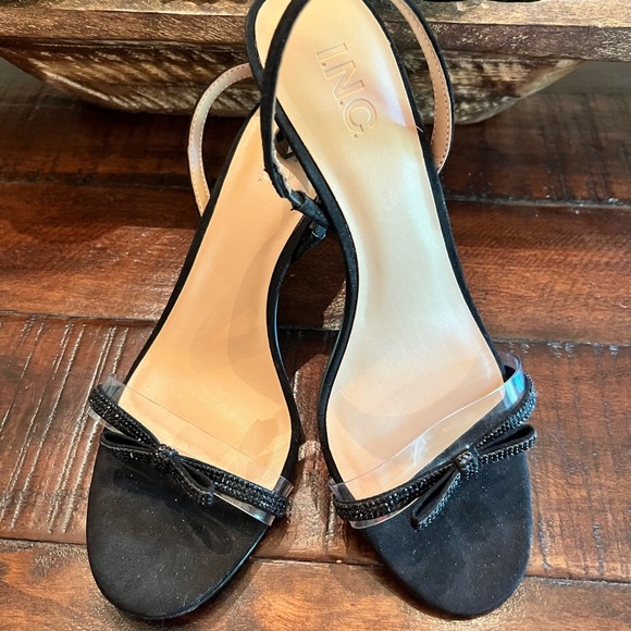 INC International Concepts Black Elegant Heels - Picture 1 of 3